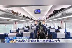 注意！列车上这些行为不仅不文明 还可能违法图片