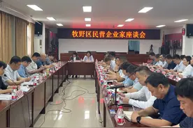 牧野区委书记给民营企业家吃“定心丸”图片