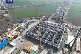 进度条更新！武汉汉南长江大桥南锚碇沉井钢壳施工完成图片
