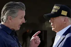 “硬刚”特朗普的加州州长纽森是谁？图片