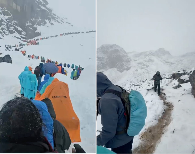 对话亲历者丨珠峰暴雪救援再进一步：嘎玛沟300多游客脱困，徒步者冲锋衣结冰，救援力量如何突破重重困难
