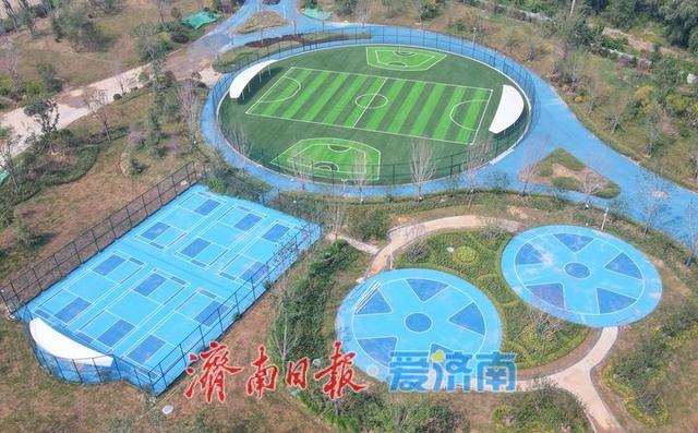 彩色步道串联活力与自然，济南丁太鲁绿带公园一期建设亮点纷呈