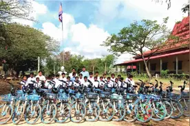 爱心出海助力当地学生出行 哈啰骑行厦门捐赠200辆国际“爱心单车”图片