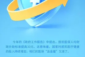 人均补助再增30元，医保“含金量”持续提升图片