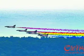 人民空军，生日快乐！“八一”“红鹰”炫舞珠海，献礼人民空军成立75周年图片