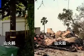 美国洛杉矶山火破坏有多严重？火灾前后街景对比触目惊心图片