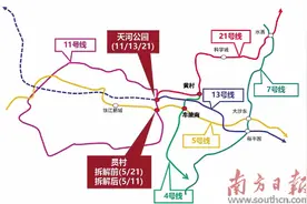 地铁21号线拆解 天河公园至员村区段图片