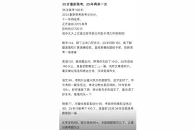 35岁再考清华当事人将再考：目标依旧700分，学中医图片