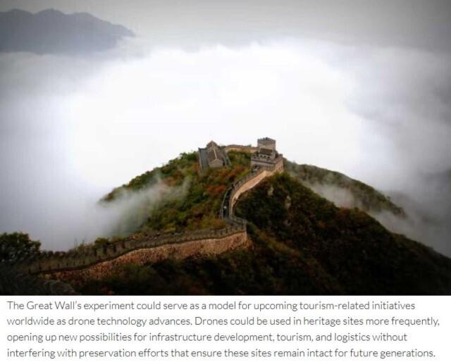 外卖“飞”到长城 外媒热议中国“低空经济”领跑全球