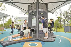 明星点赞笔架山体育公园智能健身科技范，引起市民网友共鸣 深圳的公园让人走进一次就爱上了图片