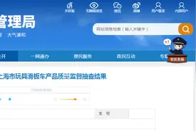 2024年上海市玩具滑板车产品质量监督抽查结果公布图片