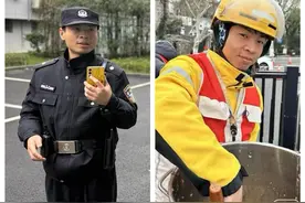 上班开警车调解纠纷，下班骑电驴送外卖，辅警李淡的春节一直在路上图片