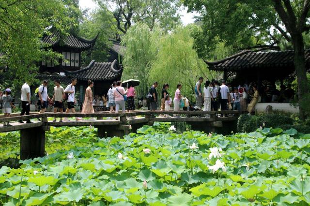 苏州：拙政园人头攒动
