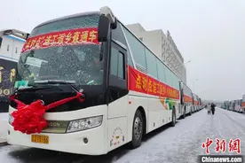 （新春走基层）辽宁阜新：“点对点”送工返乡直通车温暖农民回家路图片