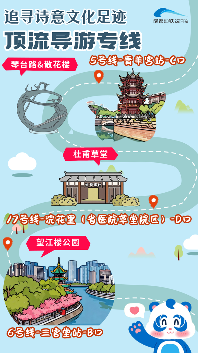 Metro+Walk！7条线路带你耍成都