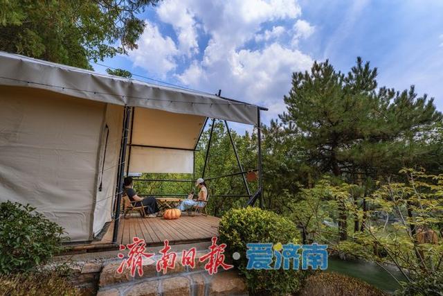 一年四季 泉在济南丨红叶谷打造全新露营地，解锁花间旅游新玩法