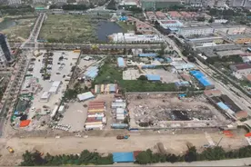 崂山区完成沙子口污水处理厂二期工程项目内违建拆除图片