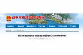 湖北省咸宁市市场监督管理局食品安全监督抽检信息公示 (2024年第11期)图片