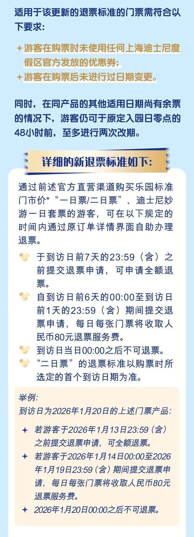 突然宣布，上海迪士尼：将支持退票！“不可退票”规定成历史