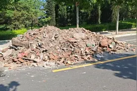 两人肆意在道路倾倒建筑垃圾，大兴警方：刑拘！图片