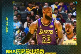 超越贾巴尔！詹姆斯季后赛+常规赛出场次数升至历史第一图片