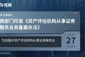 两部门印发《资产评估机构从事证券服务业务备案办法》视频封面