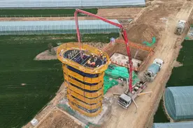 中铁上海局潍宿高铁郯城沂河特大桥首墩顺利浇筑图片