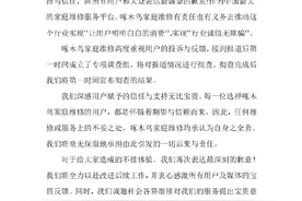 啄木鸟维修就3·15晚会曝光道歉图片