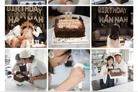 孙俪邓超为11岁女儿庆生，亲吻照遭调侃：今年没有亲到变形图片