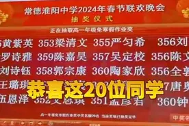 中学办晚会抽20人免寒假作业 网友：羡慕了图片