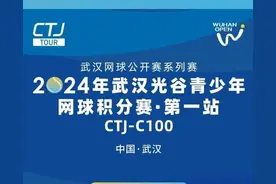2024年武汉光谷青少年网球积分赛第一站开启报名！图片