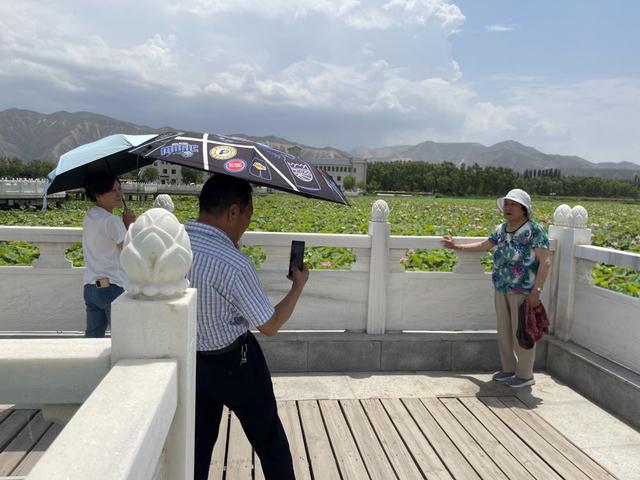 甘肃白银：昔日黄河排污口 如今荷香迎客来