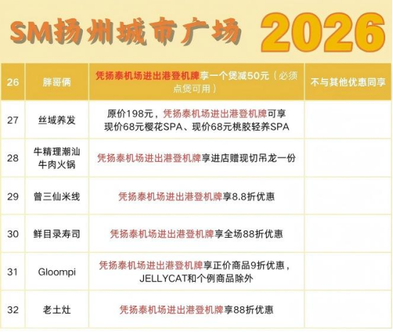 北京飞扬州，“吃喝玩乐”大礼包来啦！