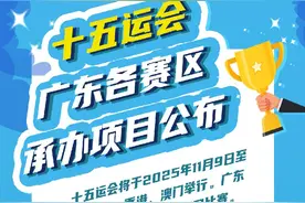 羊城办跳水，深圳办游泳……十五运广东各赛区承办项目表请收好图片