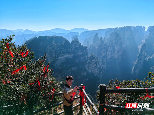 杨家界秘境登顶徒步圈 “雄奇险幽”引背包客竞逐