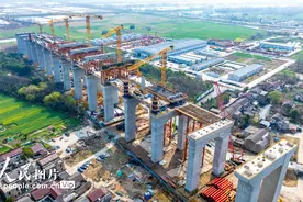 安徽池州长江公铁大桥建设有序推进图片