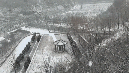 雪中的房山真美