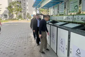 广州南沙：开展物管居住区生活垃圾分类C档清零督导工作图片