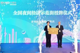 济南阳光100凤凰街获评“全国夜间经济示范街”图片
