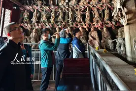 山西长治：500多尊明代精美彩绘悬塑对外开放图片