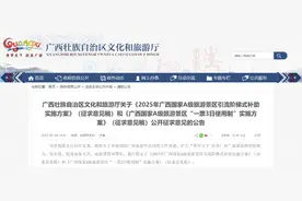 A级景区“一票管3日”！广西旅游新规向社会公开征求意见图片