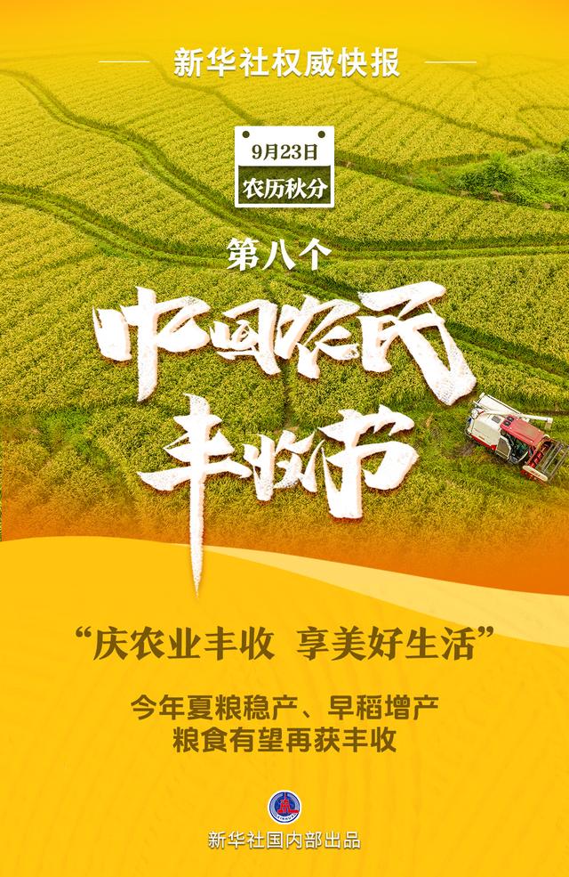 我国迎来第八个中国农民丰收节