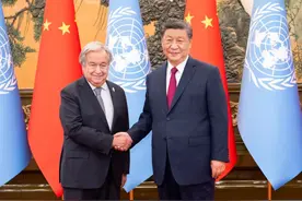 习近平会见联合国秘书长古特雷斯图片