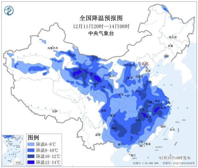 大雪！暴雪！中央气象台：发布暴雪+寒潮+大风预警！