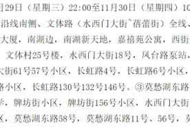 11月29日、30日停水降压通知！南京市多个区域受影响，请市民注意蓄水图片