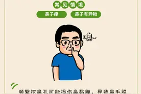 擤鼻涕用力过猛可能引发中耳炎图片