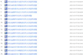 湖北多地发布大风蓝色预警！最大可达8～10级图片