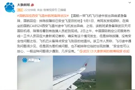 一架飞机飞行途中发出异响紧急备降，国航：排除故障后已安全飞至目的地图片