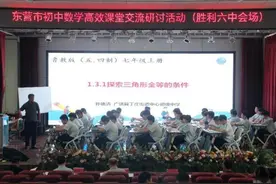 探索高效课堂 共享教育智慧——东营市初中数学高效课堂交流研讨活动在胜利第六中学举行图片
