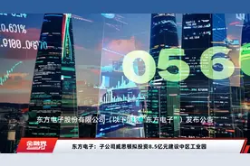 东方电子：子公司威思顿拟投资8.5亿元建设中区工业园视频封面